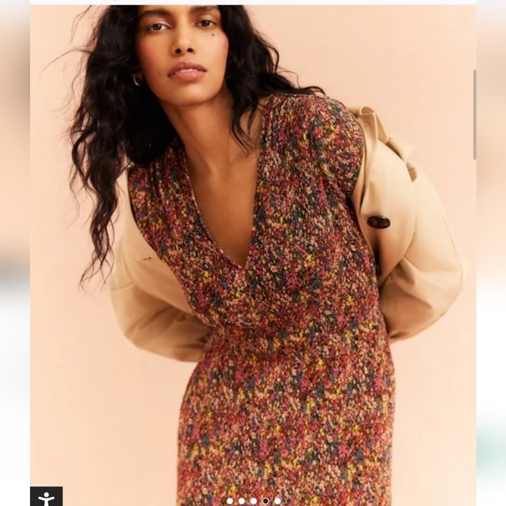 Boden Plisse Midi Dress
